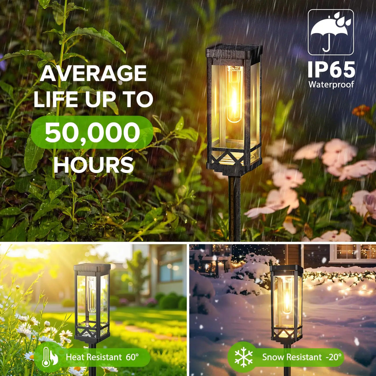 Solar Waterproof IP65 LED Pathway Lights Outdoor Driveway Lawn Patio Sidewalk Yard – photo 5