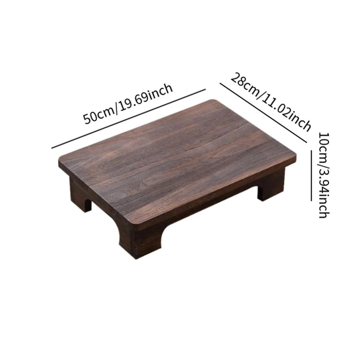 Wood Low Tatami Coffee Tea Table Compact Balcony Living Room Window Sill