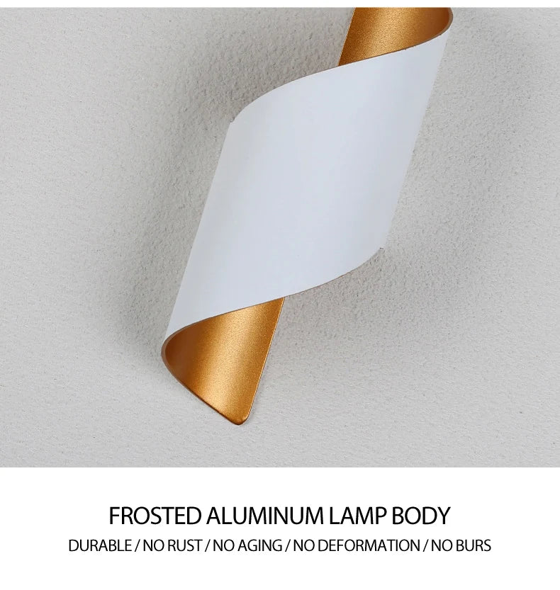 Waterproof Spiral Design Modern Nordic 10W LED Outdoor Wall Light – photo 19