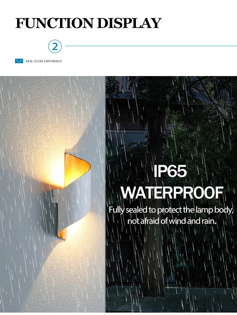 Waterproof Spiral Design Modern Nordic 10W LED Outdoor Wall Light – photo 12