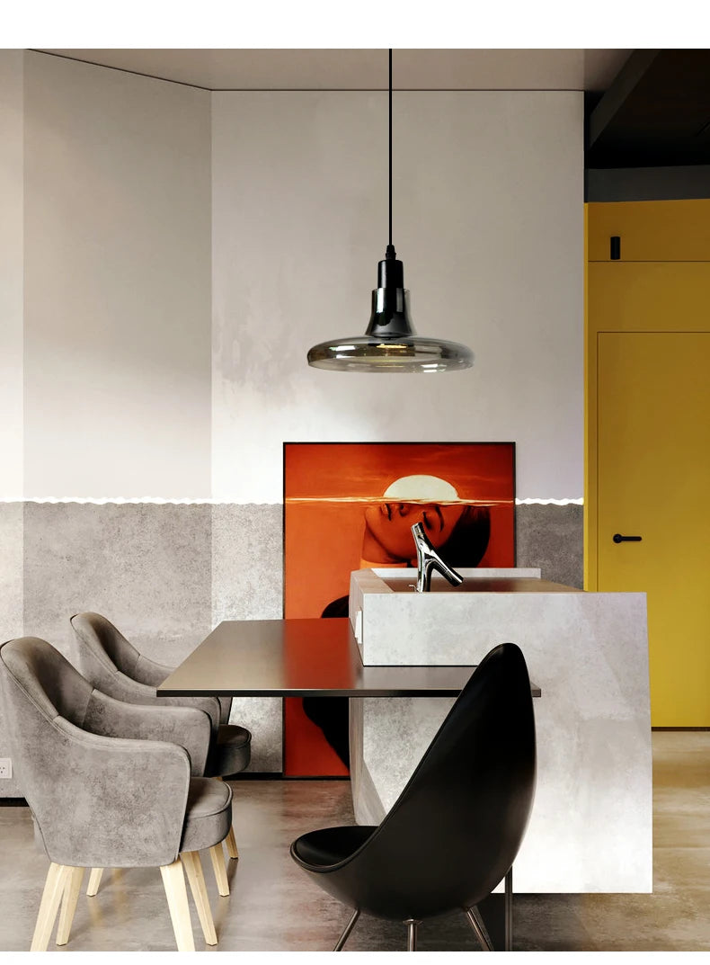 Nordic Modern Glass LED Pendant Light