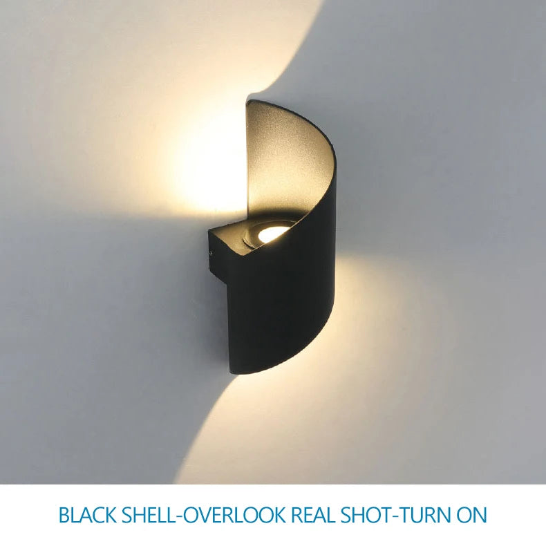 Waterproof Spiral Design Modern Nordic 10W LED Outdoor Wall Light – photo 16