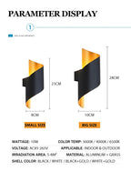 Waterproof Spiral Design Modern Nordic 10W LED Outdoor Wall Light – photo 10
