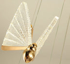 Nordic Butterfly LED Pendant Light Tricolor Golden Silver Hanging Lamp – photo 10