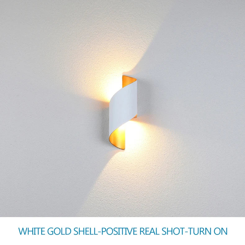 Waterproof Spiral Design Modern Nordic 10W LED Outdoor Wall Light – photo 15