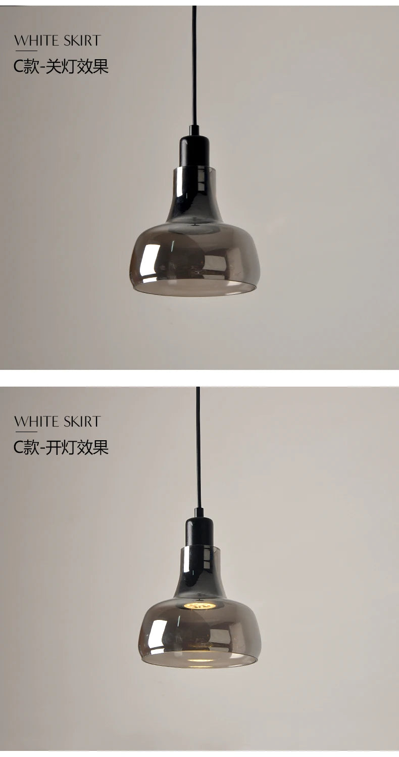 Nordic Modern Glass LED Pendant Light