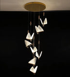 Nordic Butterfly LED Pendant Light Tricolor Golden Silver Hanging Lamp – photo 31
