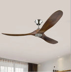 70-Inch Large Wood Blade DC Motor Reverse Ceiling Fan with Remote Control
