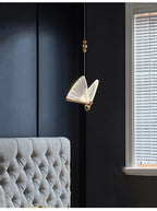 Nordic Butterfly LED Pendant Light Tricolor Golden Silver Hanging Lamp – photo 21