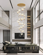 Nordic Butterfly LED Pendant Light Tricolor Golden Silver Hanging Lamp – photo 25