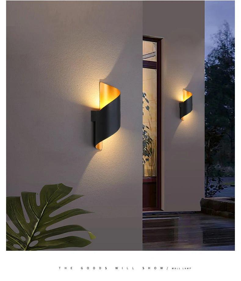 Waterproof Spiral Design Modern Nordic 10W LED Outdoor Wall Light – photo 23