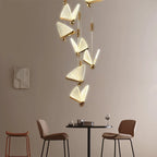 Nordic Butterfly LED Pendant Light Tricolor Golden Silver Hanging Lamp – photo 30