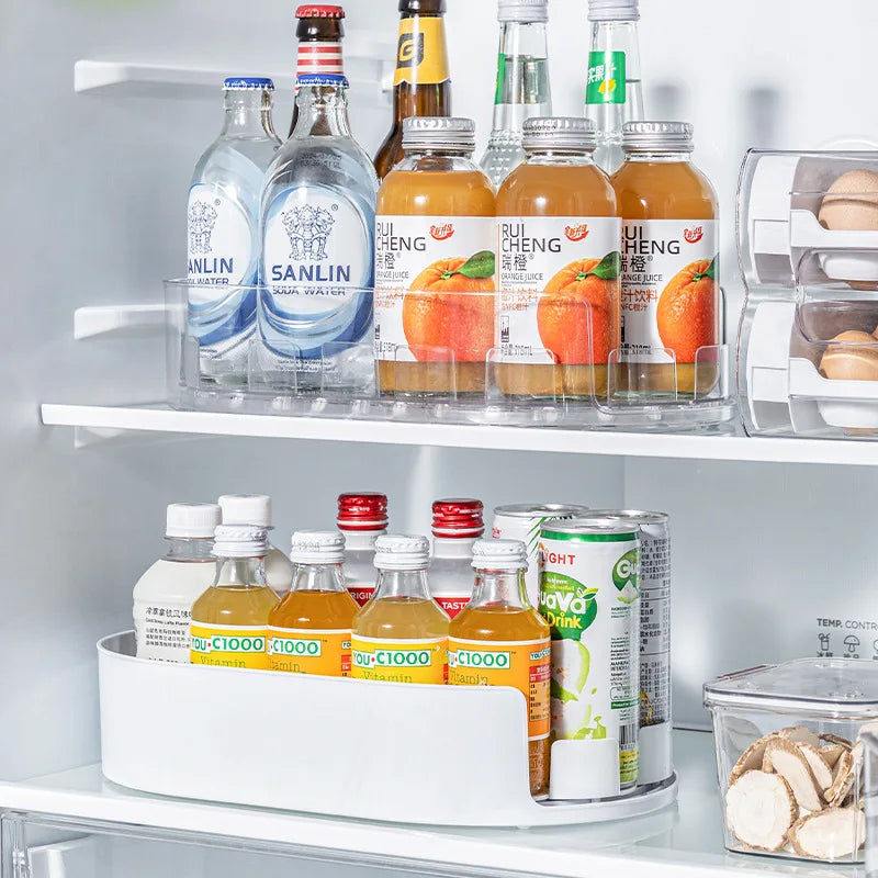 360° Rotating Refrigerator Storage Organizer