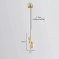 Adjustable Gold Black Metal LED Pendant Light Living Room Bedroom Cafe Bar – photo 7