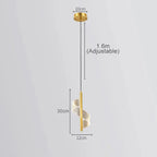 Adjustable Gold Black Metal LED Pendant Light Living Room Bedroom Cafe Bar – photo 7
