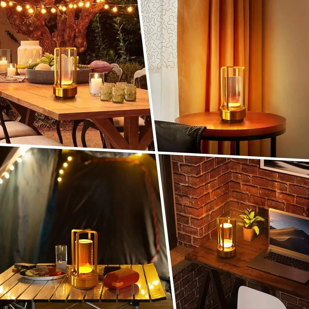 Rechargeable Dimmable Touch Acrylic LED Cordless Table Lamp Bedside Night Light – photo 3