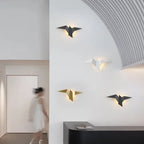 Nordic Iron Bird Shape LED Wall Lights Bedroom Stairs Bedside Fixtures – photo 4
