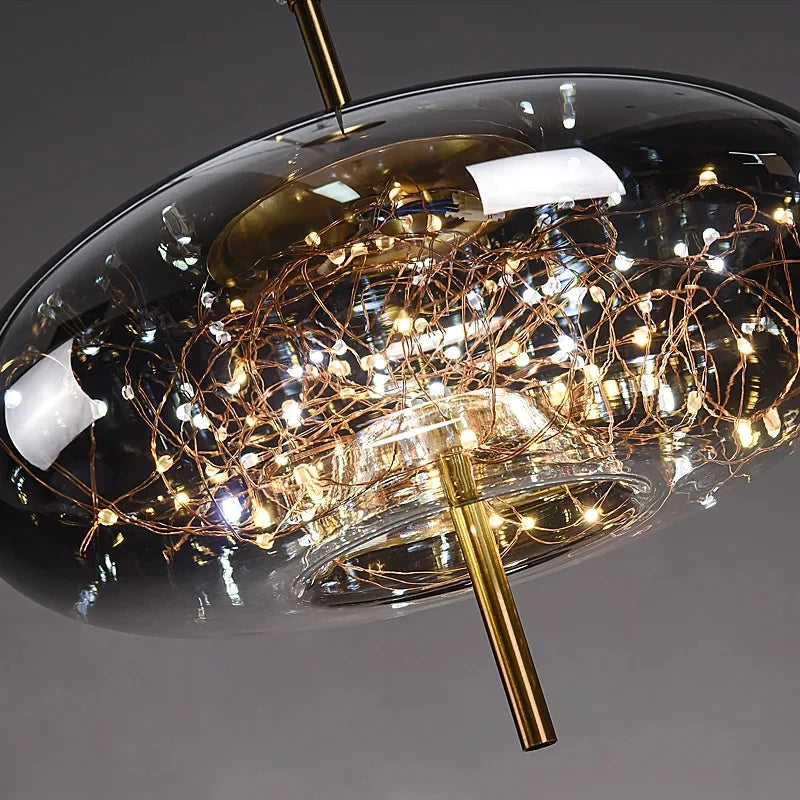 Modern LED Glass Pendant Light Chandelier Bedroom Dining Room – photo 5