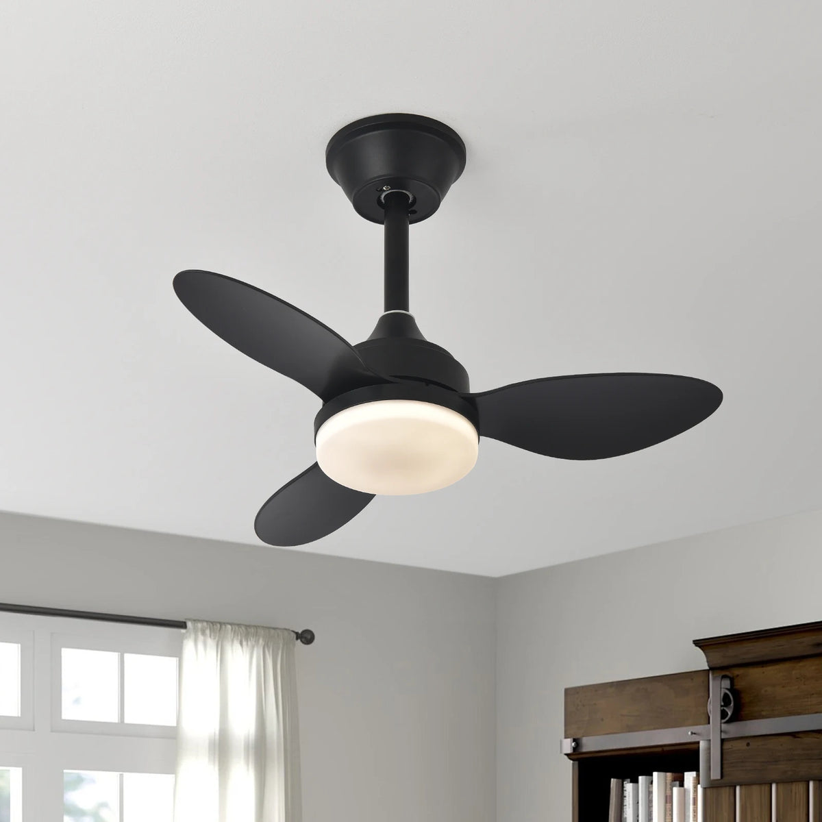 25-Inch 42-Inch 52-Inch Low Profile LED Ceiling Fan Light with Remote Control Indoor Outdoor – photo 20