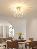 Crystal Nordic Dandelion Fireball Shape LED Ceiling Chandelier Light Living Room Bedroom – photo 3