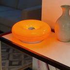 Dimmable Warm LED Donut Shape Round Night Table Lamp Bedroom Living Room – photo 6