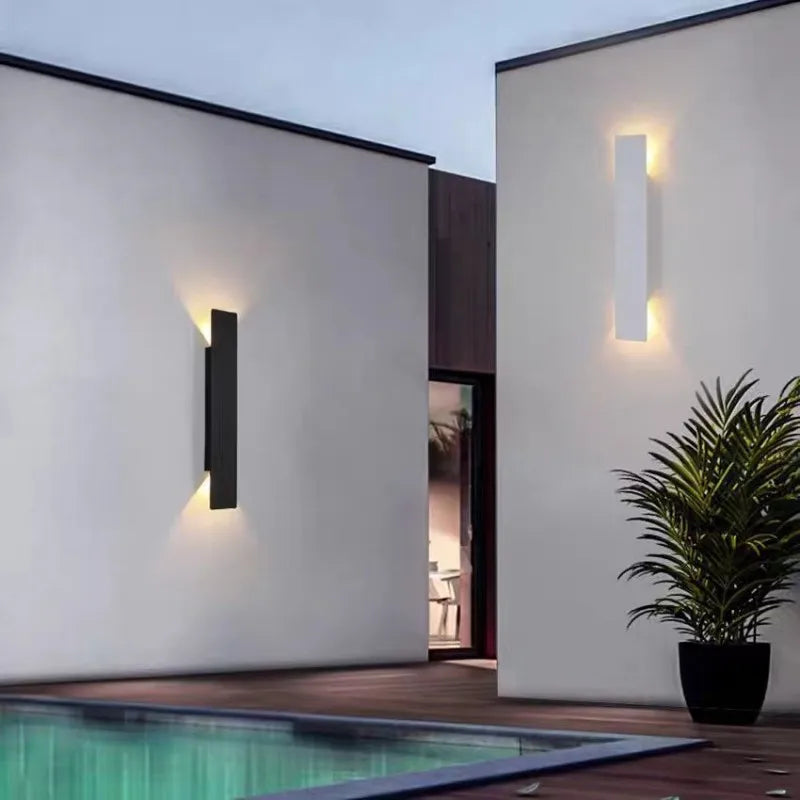 IP65 Waterproof Rectangular Modern Outdoor Wall Light for Courtyards Patios Balconies – photo 4