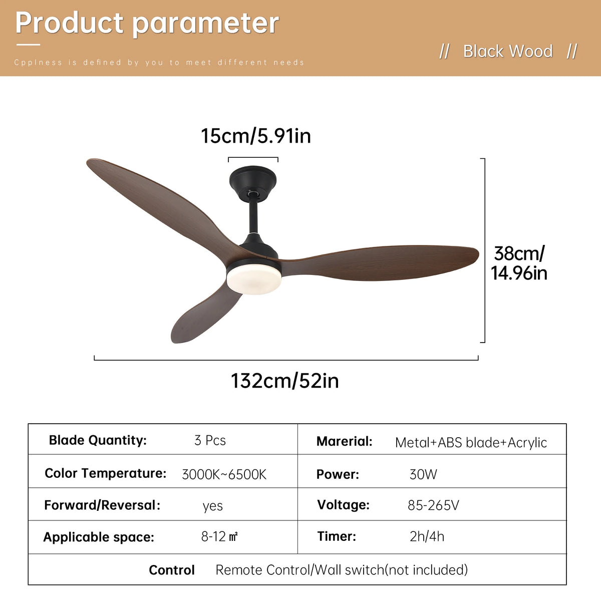 25-Inch 42-Inch 52-Inch Low Profile LED Ceiling Fan Light with Remote Control Indoor Outdoor – photo 22