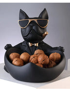 French Bulldog Resin Storage Statue and Coin Bank