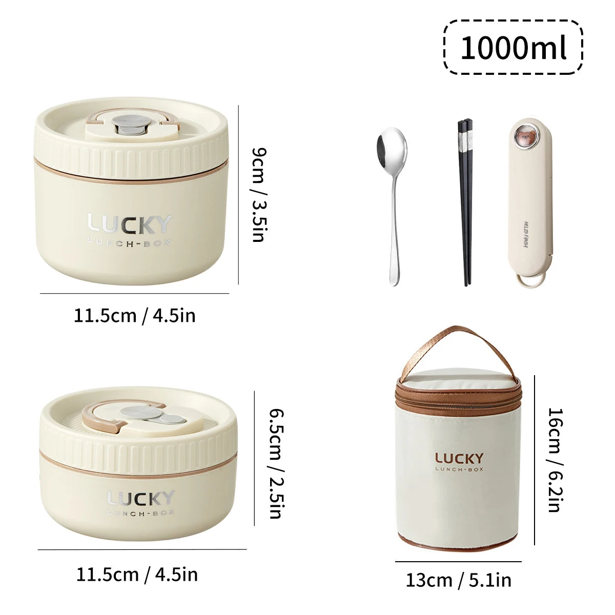 Stackable Stainless Steel Thermal Lunch Box