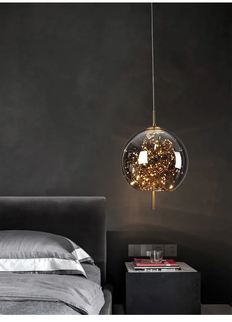 Modern LED Glass Pendant Light Chandelier Bedroom Dining Room – photo 10