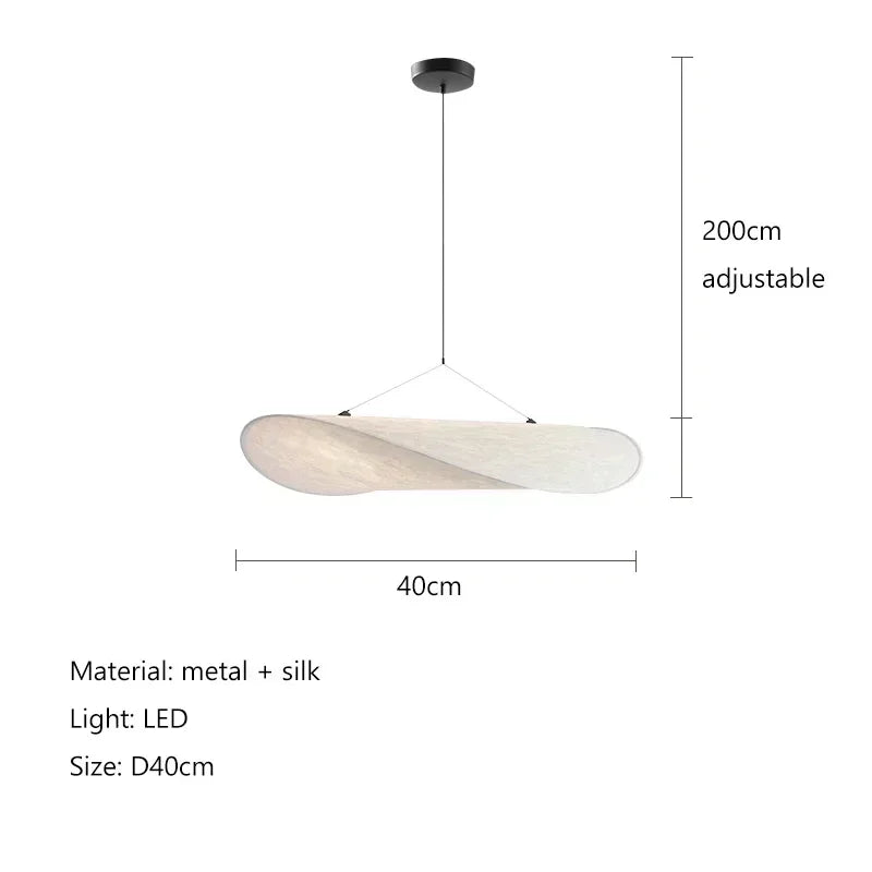 Nordic Silk Shade LED Pendant Light with Remote Control Dimming – photo 20