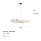 Nordic Silk Shade LED Pendant Light with Remote Control Dimming – photo 20