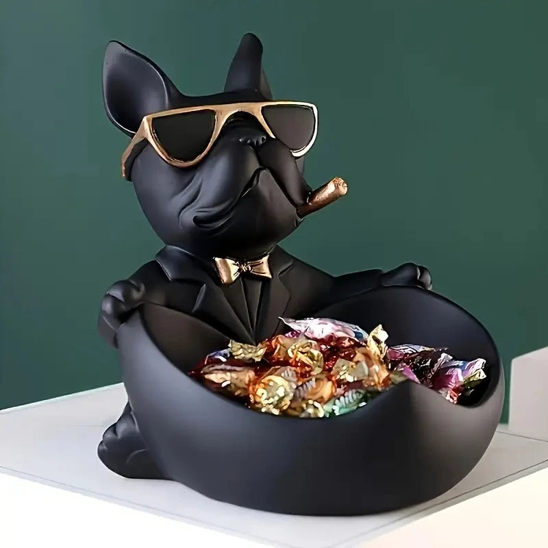 Bulldog Sunglasses Storage Statue and Organizer
