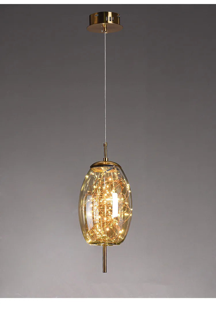 Modern LED Glass Pendant Light Chandelier Bedroom Dining Room – photo 15