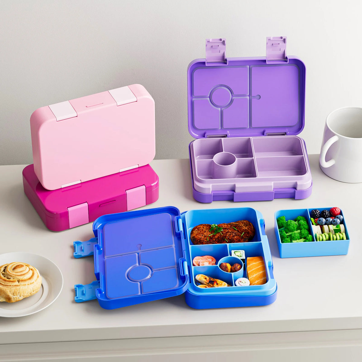Kids Leak-Proof Microwave-Safe Bento Lunch Box