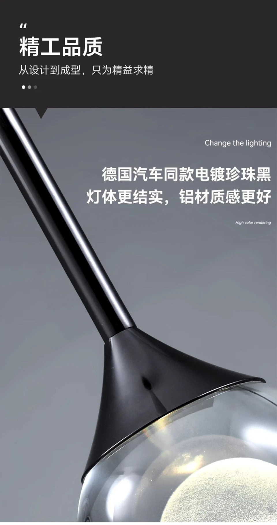 Modern Luxury Creative Tricolor LED Pendant Light for Bar Counter – photo 11