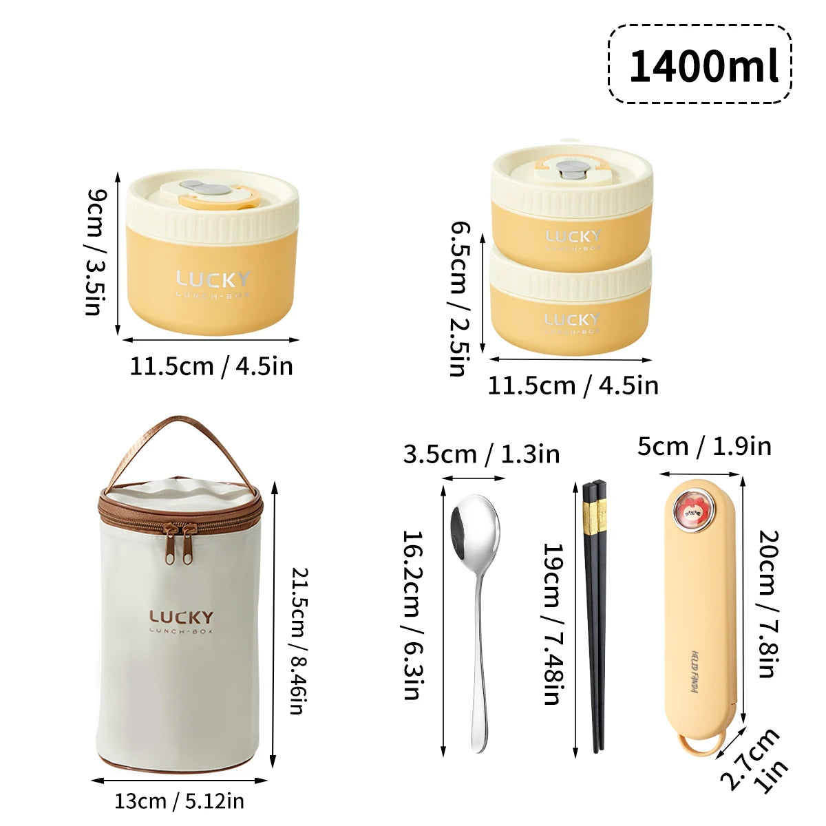 Stackable Stainless Steel Thermal Lunch Box
