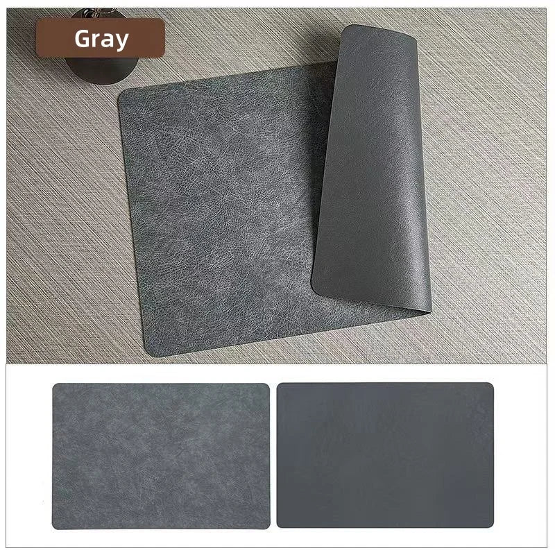 Reversible Waterproof Faux Leather Placemats