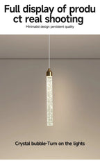 Luxury Crystal Pendant Light with Gold Fixtures 35CM Modern Hanging Lamp – photo 19