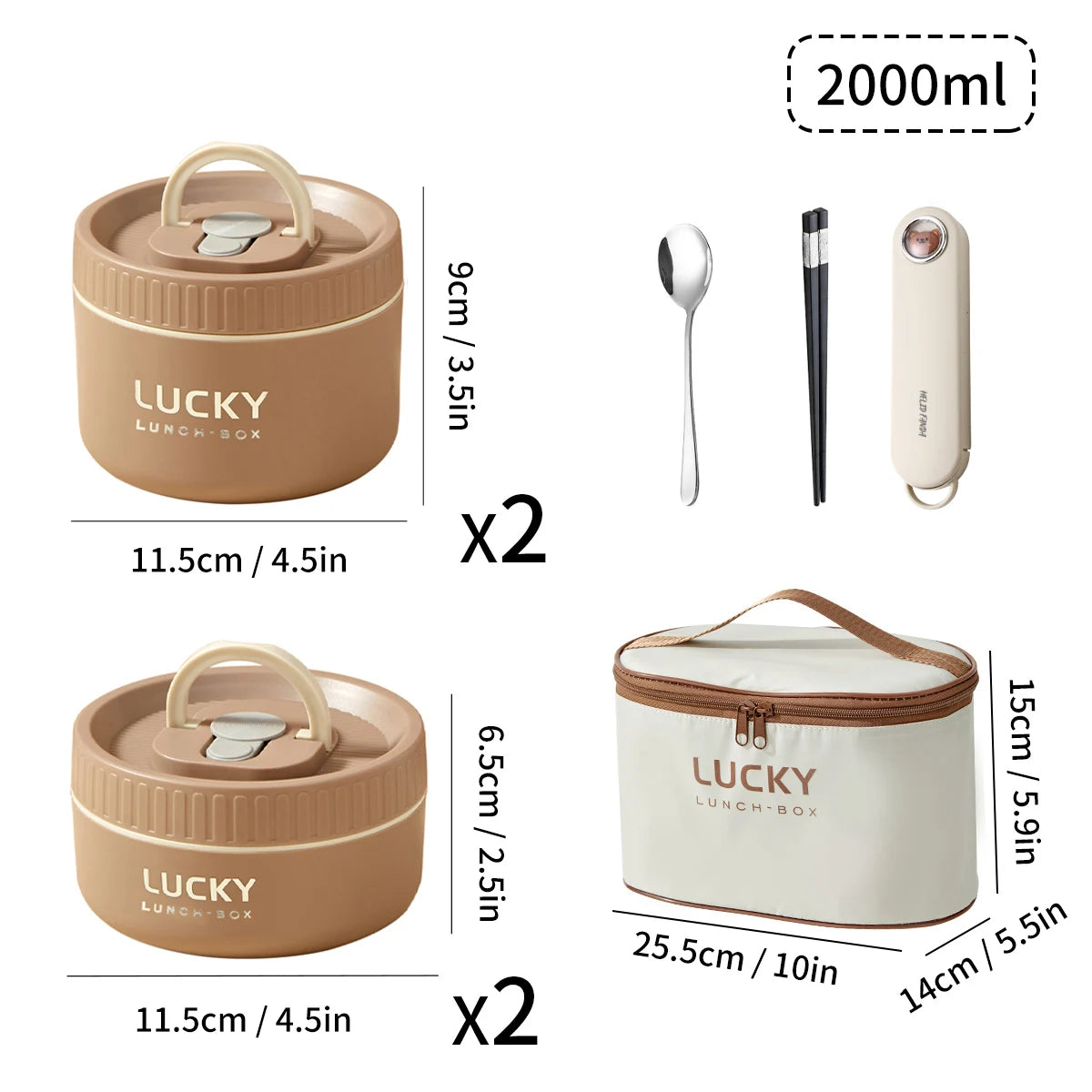Stackable Stainless Steel Thermal Lunch Box
