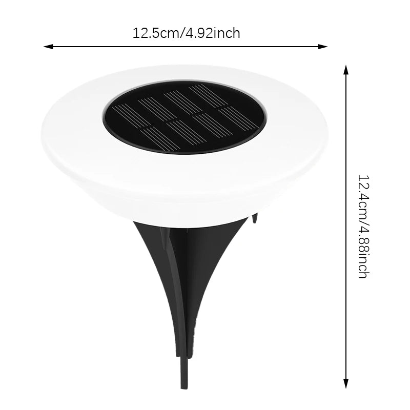 Solar Waterproof IP65 LED Buried Ground Lights Outdoor Garden Pathway Lawn – photo 6