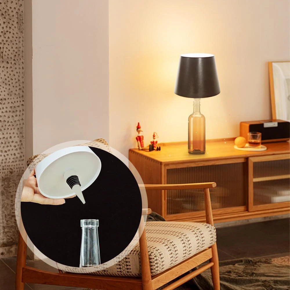 USB Rechargeable Bottle Table Lamp