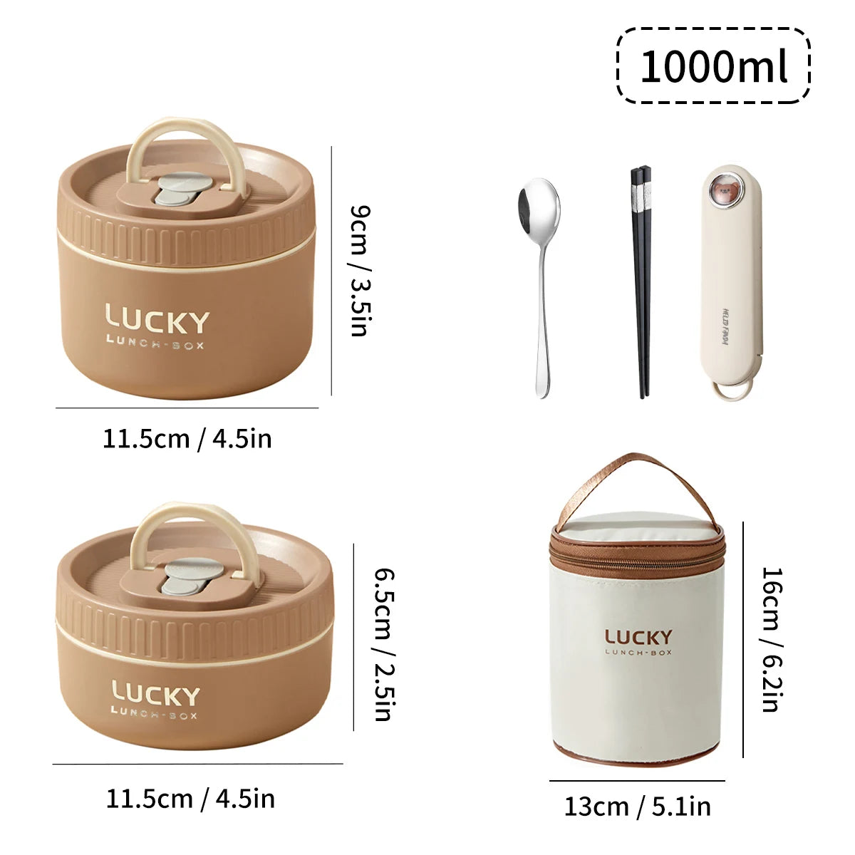 Stackable Stainless Steel Thermal Lunch Box