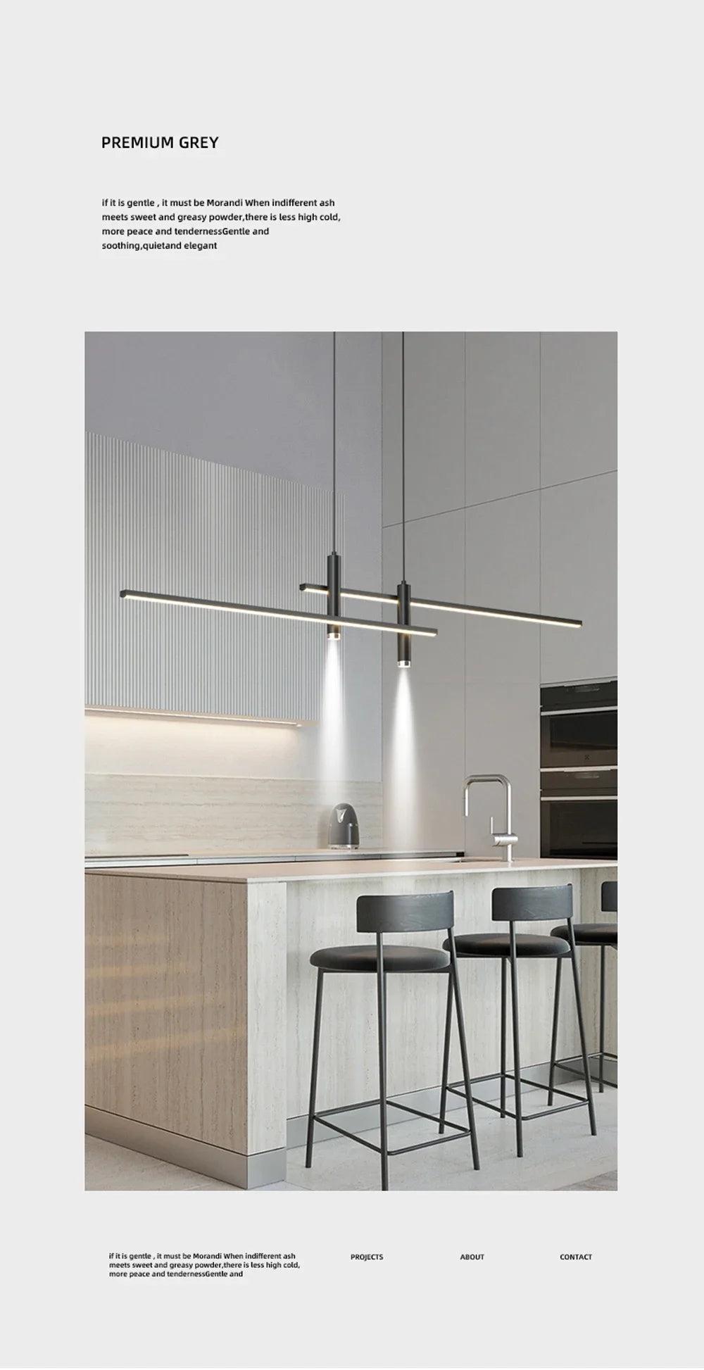 Modern Minimalist Black Gold LED Chandelier Pendant Light Stepless Dimming Remote Control – photo 14
