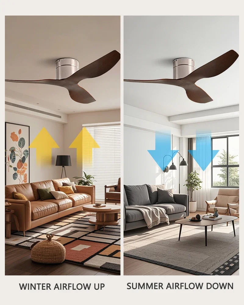 45-Inch 52-Inch Vintage Industrial Retro LED Ceiling Fan Light with Remote Control – photo 8