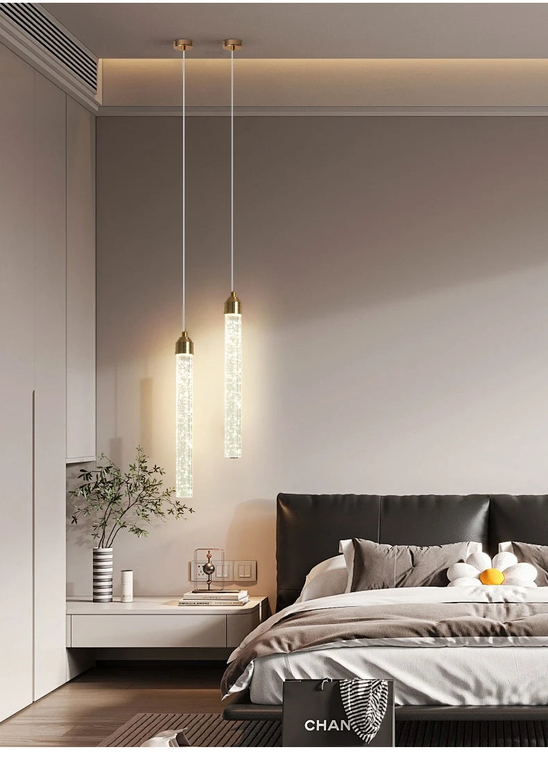 Luxury Crystal Pendant Light with Gold Fixtures 35CM Modern Hanging Lamp – photo 25