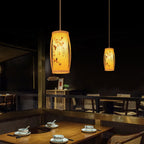 Chinese Japanese Zen Bamboo Wood Lantern Chandelier Teahouse Restaurant – photo 4