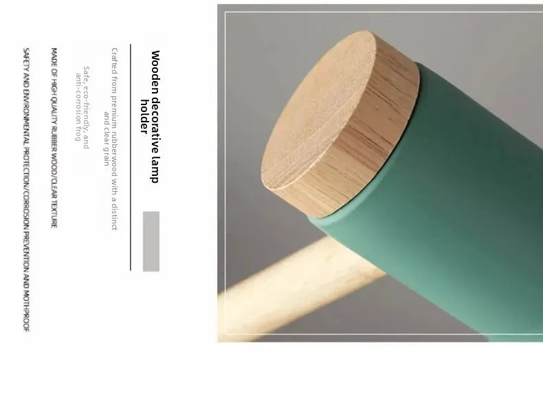 Adjustable Nordic Wooden LED Desk Lamp