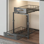 2-Tier Pull-Out Under-Sink Cabinet Organizer
