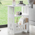 Modern Morocco Wood 1 Drawer Storage Nightstand Side Table Bedroom